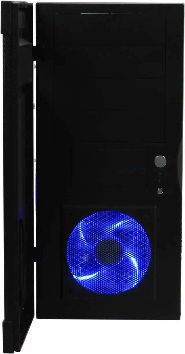 Alt view image 4 of 12 - Broadway Com Corp Sonic Black SECC Steel ATX Mid Tower Computer Case