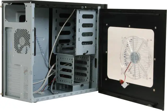 Alt view image 6 of 12 - Broadway Com Corp Sonic Black SECC Steel ATX Mid Tower Computer Case
