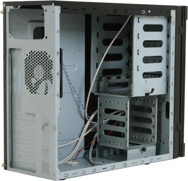 Alt view image 7 of 12 - Broadway Com Corp Sonic Black SECC Steel ATX Mid Tower Computer Case