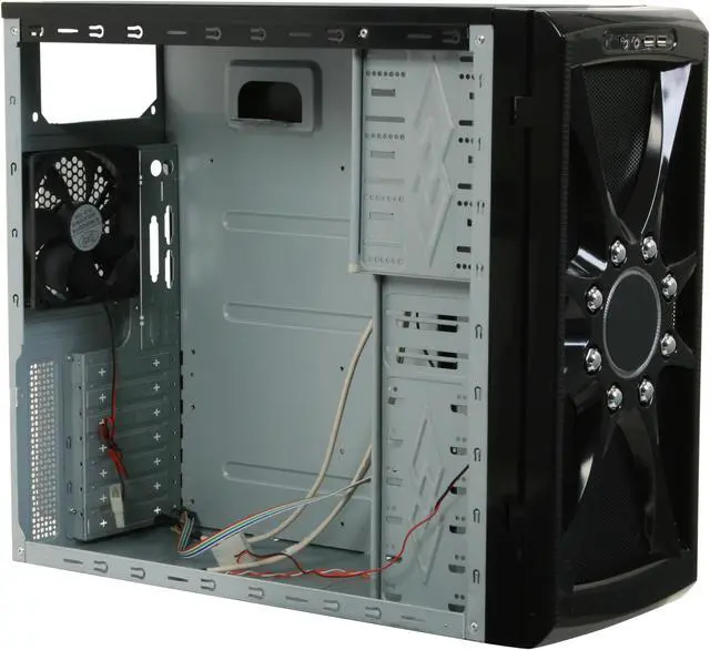 Alt view image 9 of 12 - Broadway Com Corp Runner Black SECC Steel ATX Mid Tower Computer Case