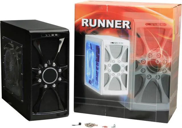 Alt view image 12 of 12 - Broadway Com Corp Runner Black SECC Steel ATX Mid Tower Computer Case