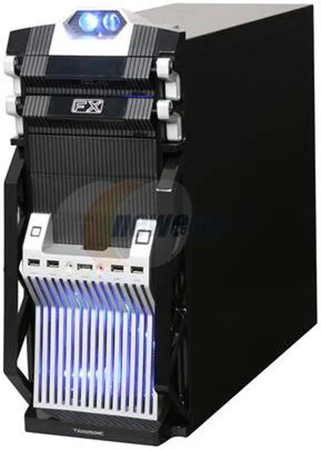 Alt view image 3 of 9 - Broadway Com Corp FX-Series FX-SILVER Black / Silver SECC Steel Computer Case