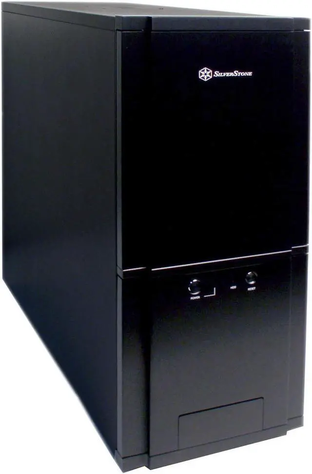 Main image of SilverStone Temjin Series TJ-03 BLCK Black Aluminum ATX Full Tower Computer Case