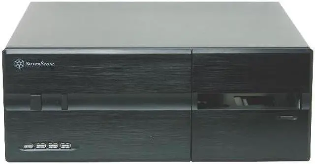 Alt view image 2 of 10 - SILVERSTONE Black Aluminum front panel, 1.0mm SECC body LASCALA 10 CS-SST-LC10B ATX Media Center / HTPC Case