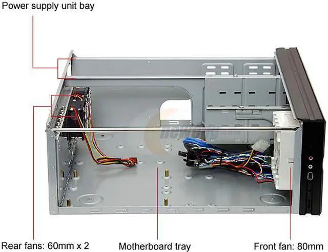 Alt view image 7 of 10 - SILVERSTONE Black Aluminum front panel, 1.0mm SECC body LASCALA 10 CS-SST-LC10B ATX Media Center / HTPC Case