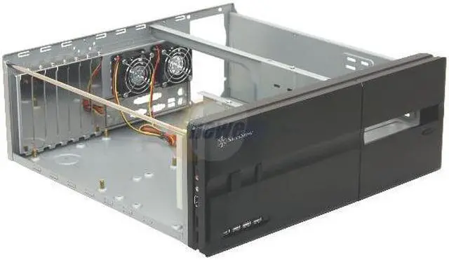 Alt view image 8 of 10 - SILVERSTONE Black Aluminum front panel, 1.0mm SECC body LASCALA 10 CS-SST-LC10B ATX Media Center / HTPC Case