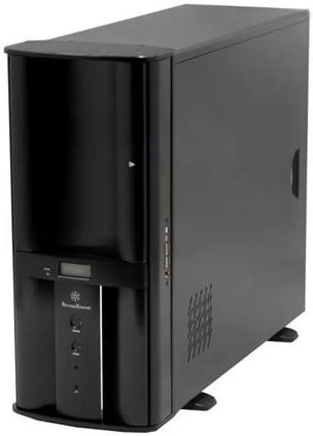 Alt view image 2 of 12 - SilverStone Temjin Series TJ05B-X Black Aluminum front panel, 0.8mm SECC body ATX Mid Tower Computer Case