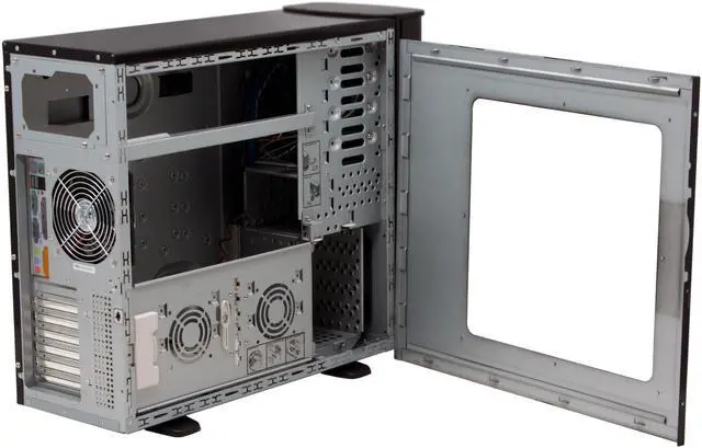 Alt view image 6 of 12 - SilverStone Temjin Series TJ05B-X Black Aluminum front panel, 0.8mm SECC body ATX Mid Tower Computer Case