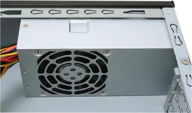 Alt view image 9 of 12 - SilverStone Lascala Series LC11-B Black Aluminum front panel, 0.8mm SECC body Micro ATX Desktop Computer Case TFX 300W PFC Power Supply