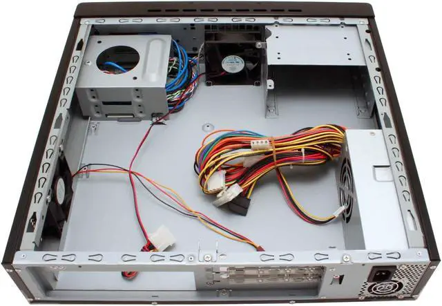 Alt view image 8 of 12 - SilverStone Lascala Series LC11-B Black Aluminum front panel, 0.8mm SECC body Micro ATX Desktop Computer Case TFX 300W PFC Power Supply