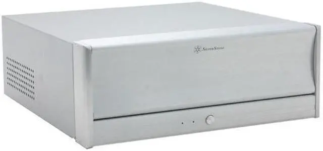 Main image of SILVERSTONE Silver Aluminum front panel, 1.0mm SECC body LASCALA LC13-S ATX Media Center / HTPC Case
