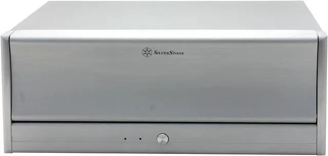 Alt view image 2 of 10 - SILVERSTONE Silver Aluminum front panel, 1.0mm SECC body LASCALA LC13-S ATX Media Center / HTPC Case