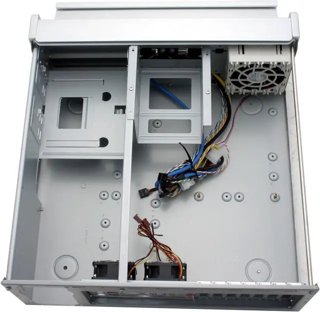 Alt view image 8 of 10 - SILVERSTONE Silver Aluminum front panel, 1.0mm SECC body LASCALA LC13-S ATX Media Center / HTPC Case