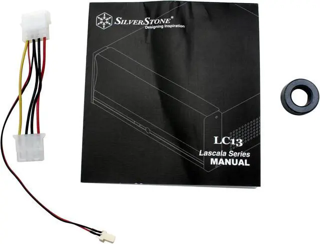 Alt view image 9 of 10 - SILVERSTONE Silver Aluminum front panel, 1.0mm SECC body LASCALA LC13-S ATX Media Center / HTPC Case