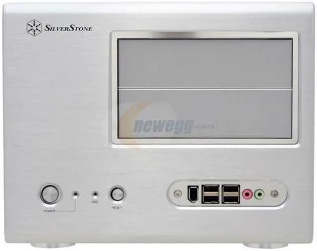 Alt view image 3 of 12 - SilverStone Sugo Series SG01-S Silver Aluminum Micro ATX Desktop Computer Case - OEM