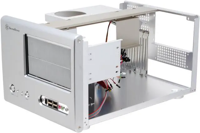 Alt view image 7 of 12 - SilverStone Sugo Series SG01-S Silver Aluminum Micro ATX Desktop Computer Case - OEM