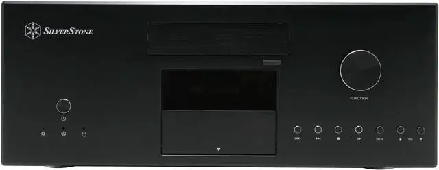 Alt view image 2 of 10 - SILVERSTONE Black Aluminum front panel, 0.8 mm SECC body Lascala Series LC16B-M ATX Media Center / HTPC Case