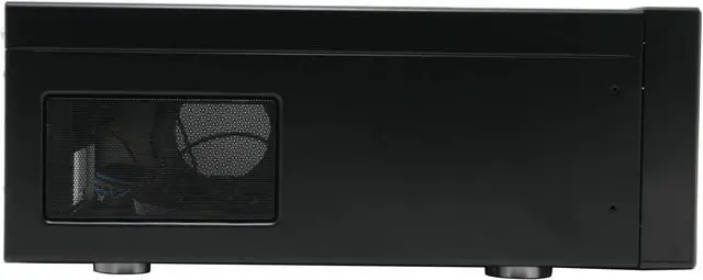 Alt view image 4 of 10 - SILVERSTONE Black Aluminum front panel, 0.8 mm SECC body Lascala Series LC16B-M ATX Media Center / HTPC Case