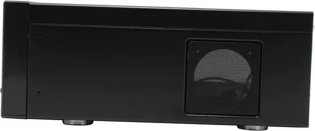 Alt view image 5 of 10 - SILVERSTONE Black Aluminum front panel, 0.8 mm SECC body Lascala Series LC16B-M ATX Media Center / HTPC Case