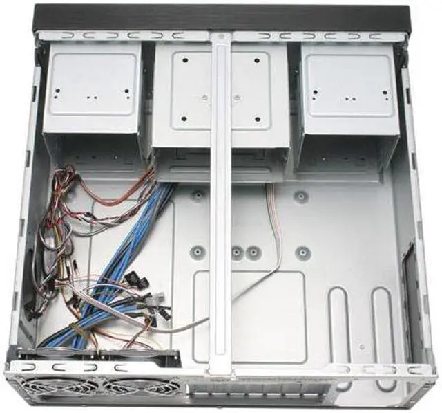 Alt view image 7 of 10 - SILVERSTONE Black Aluminum front panel, 0.8 mm SECC body Lascala Series LC16B-M ATX Media Center / HTPC Case