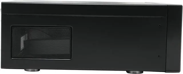 Alt view image 4 of 10 - SILVERSTONE Black Aluminum front panel, 0.8 mm SECC body Lascala Series LC17-B ATX Media Center / HTPC Case