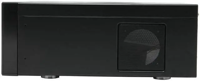 Alt view image 5 of 10 - SILVERSTONE Black Aluminum front panel, 0.8 mm SECC body Lascala Series LC17-B ATX Media Center / HTPC Case