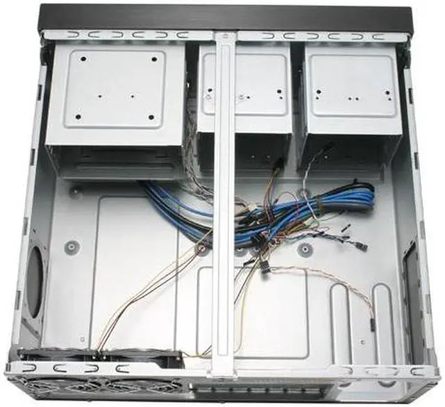 Alt view image 7 of 10 - SILVERSTONE Black Aluminum front panel, 0.8 mm SECC body Lascala Series LC17-B ATX Media Center / HTPC Case