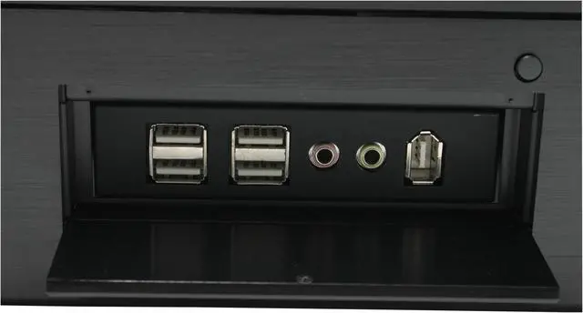 Alt view image 8 of 10 - SILVERSTONE Black Aluminum front panel, 0.8 mm SECC body Lascala Series LC17-B ATX Media Center / HTPC Case
