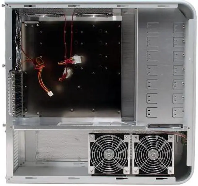 Alt view image 8 of 12 - SilverStone Temjin Series TJ07-S Silver 2.0mm Aluminum body ATX Full Tower Computer Case