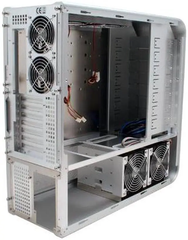 Alt view image 9 of 12 - SilverStone Temjin Series TJ07-S Silver 2.0mm Aluminum body ATX Full Tower Computer Case