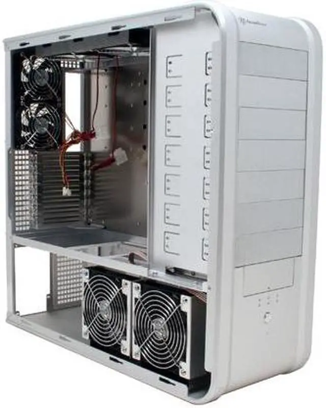 Alt view image 10 of 12 - SilverStone Temjin Series TJ07-S Silver 2.0mm Aluminum body ATX Full Tower Computer Case