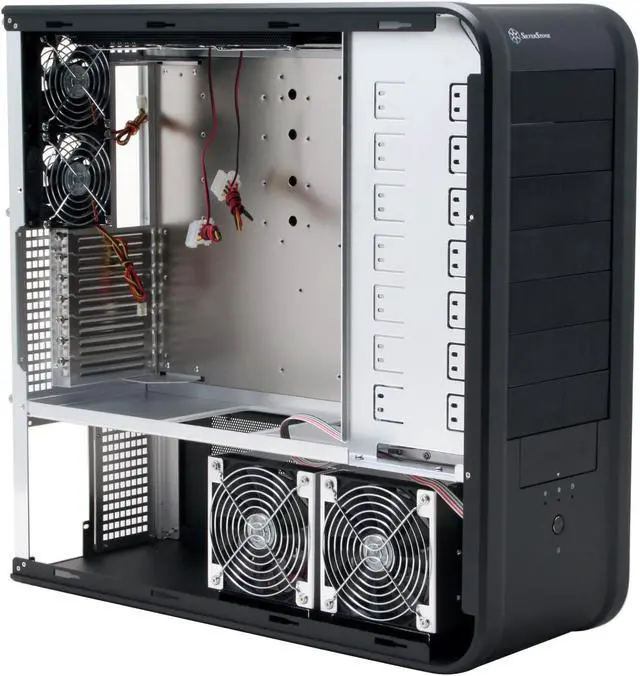 Alt view image 9 of 13 - SILVERSTONE SST-TJ07-B Black 4.0mm ~ 8.0mm uni-body aluminum outer frame, 2.0mm aluminum body ATX Full Tower Computer Case