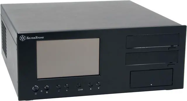 Main image of SILVERSTONE Black Aluminum Lascala Series LC18-B ATX Media Center / HTPC Case