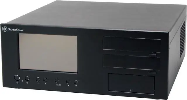 Alt view image 2 of 9 - SILVERSTONE Black Aluminum Lascala Series LC18-B ATX Media Center / HTPC Case