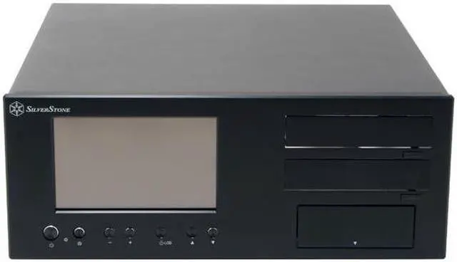Alt view image 3 of 9 - SILVERSTONE Black Aluminum Lascala Series LC18-B ATX Media Center / HTPC Case