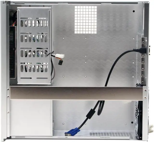 Alt view image 4 of 9 - SILVERSTONE Silver Aluminum front panel, 1.5mm aluminum body Lascala Series LC18-S ATX Media Center / HTPC Case