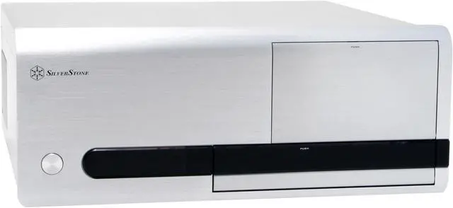 Main image of SILVERSTONE Silver Aluminum front panel, 0.8 mm SECC body Lascala Series LC20-S ATX Media Center / HTPC Case