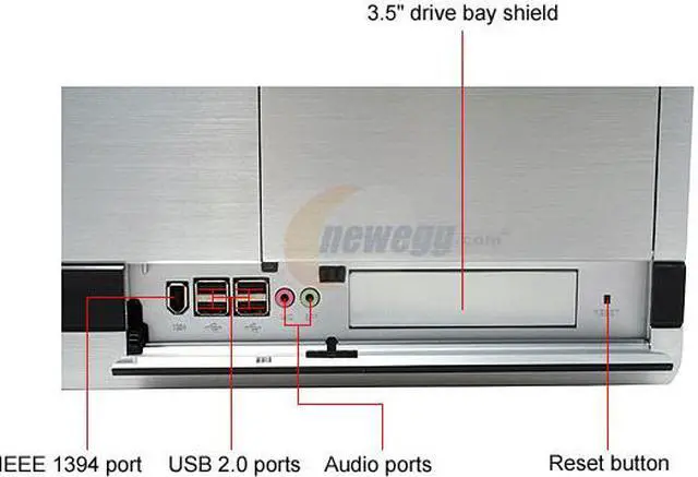 Alt view image 4 of 10 - SILVERSTONE Silver Aluminum front panel, 0.8 mm SECC body Lascala Series LC20-S ATX Media Center / HTPC Case