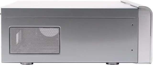 Alt view image 5 of 10 - SILVERSTONE Silver Aluminum front panel, 0.8 mm SECC body Lascala Series LC20-S ATX Media Center / HTPC Case
