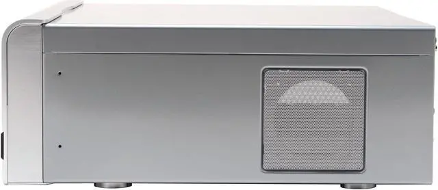 Alt view image 6 of 10 - SILVERSTONE Silver Aluminum front panel, 0.8 mm SECC body Lascala Series LC20-S ATX Media Center / HTPC Case