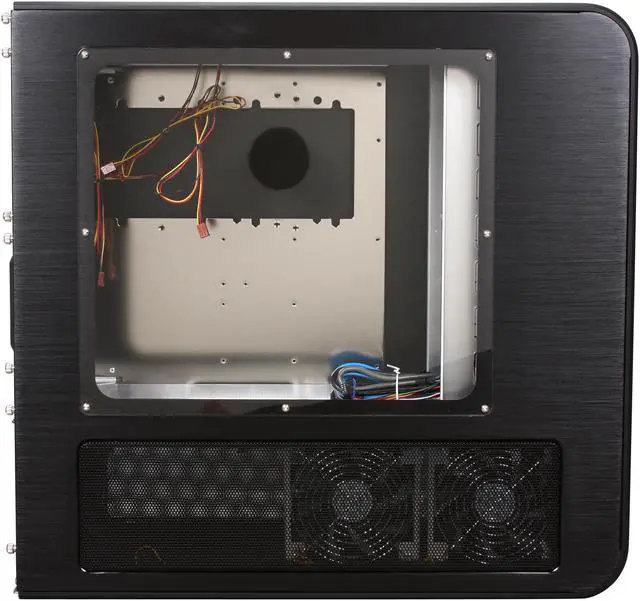 Alt view image 4 of 10 - SilverStone Temjin Series TJ07-BW Black Aluminum ATX Full Tower Computer Case