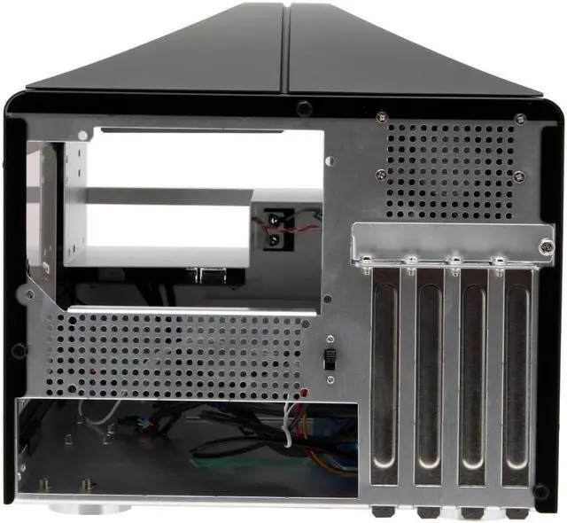 Alt view image 5 of 9 - Falcon Northwest FragBox 41D02FCB11W Black Aluminum Micro ATX Desktop Computer Case