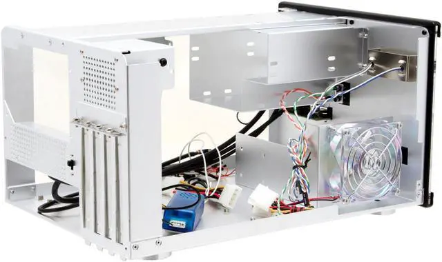 Alt view image 7 of 9 - Falcon Northwest FragBox 41D02FCB11W Black Aluminum Micro ATX Desktop Computer Case