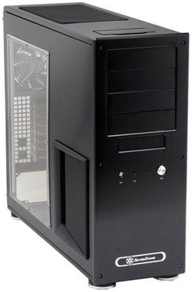 Main image of SilverStone Temjin Series TJ09-BW Black Aluminum ATX Full Tower Computer Case
