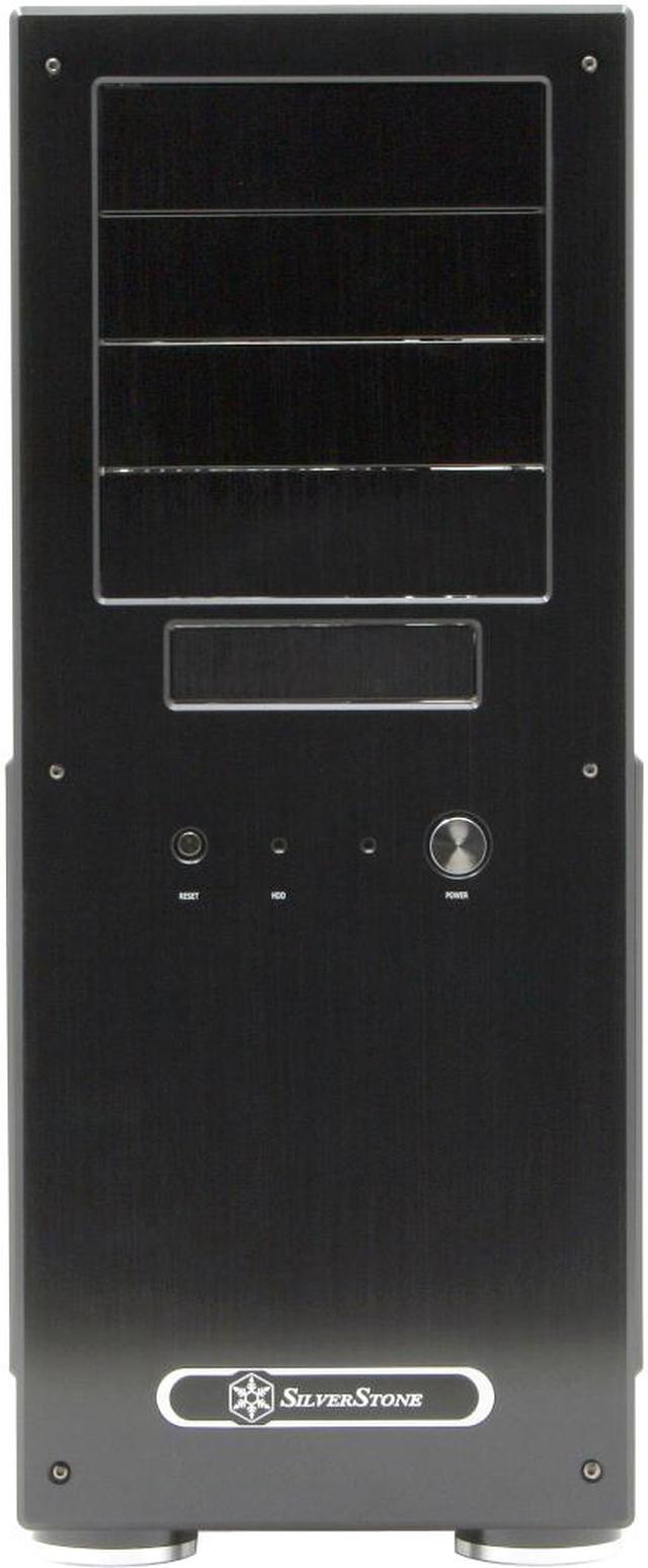 Alt view image 4 of 11 - SilverStone Temjin Series TJ09-BW Black Aluminum ATX Full Tower Computer Case