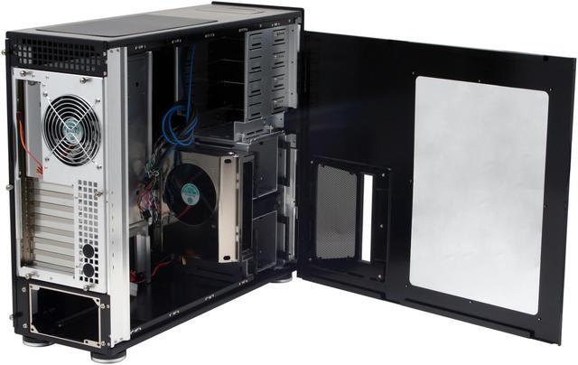 Alt view image 7 of 11 - SilverStone Temjin Series TJ09-BW Black Aluminum ATX Full Tower Computer Case