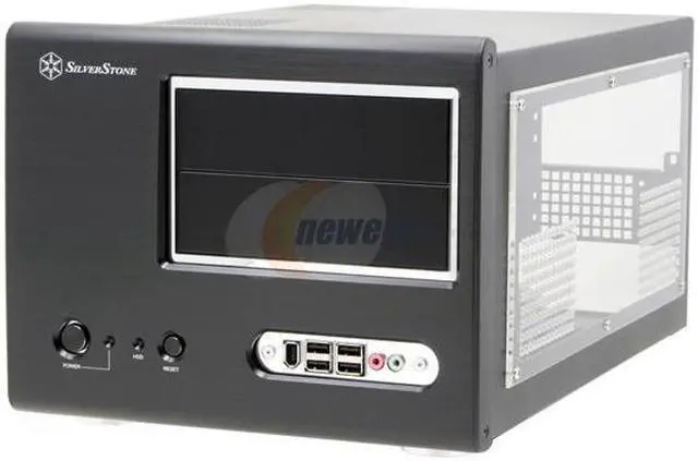 Alt view image 3 of 12 - SilverStone Sugo Series SG01-BW Black Aluminum Micro ATX Desktop Computer Case