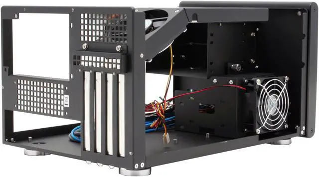 Alt view image 7 of 12 - SilverStone Sugo Series SG01-BW Black Aluminum Micro ATX Desktop Computer Case