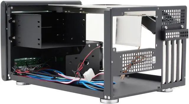 Alt view image 8 of 12 - SilverStone Sugo Series SG01-BW Black Aluminum Micro ATX Desktop Computer Case