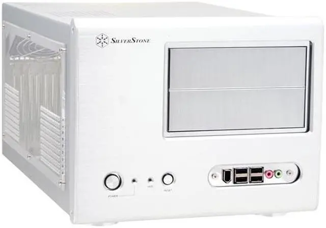 Alt view image 2 of 12 - SilverStone Sugo Series SG01-SW Silver Aluminum Micro ATX Desktop Computer Case